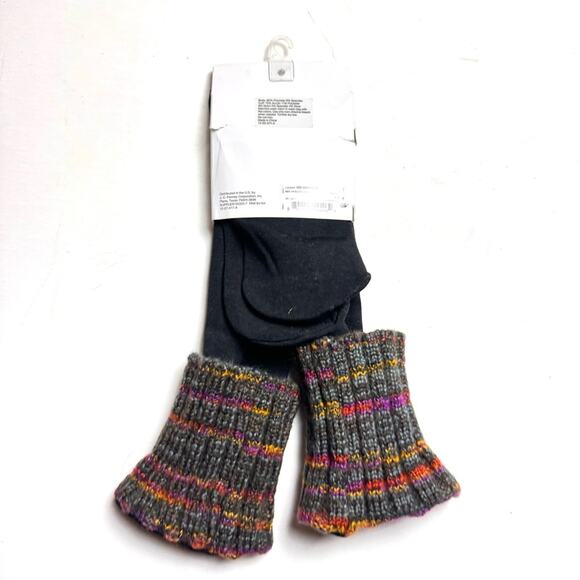 MIXIT Cold Winter  Weather Plush Lined Boot Cuff Knee High Socks  Sz OS NWT - Picture 10 of 10